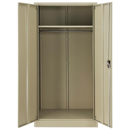 Unassembled Wardrobe Cabinet, 36x24x72, Tan